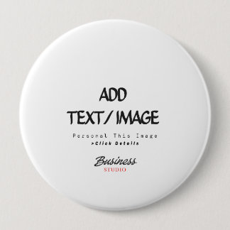 Bóton Redondo 10.16cm Crie Seu Próprio Pino Personalizado/