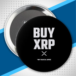 Bóton Redondo 10.16cm Criptografia XRP - Criptomoeda XRP - XRP do Compra