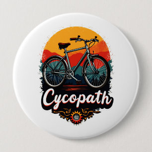 Bóton Redondo 10.16cm Cycopath: Bike Energetica e Gráfico do pôr do sol