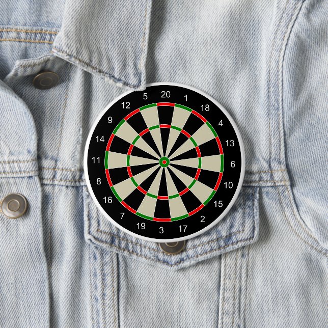 Bóton Redondo 10.16cm Dart Board (In Situ)