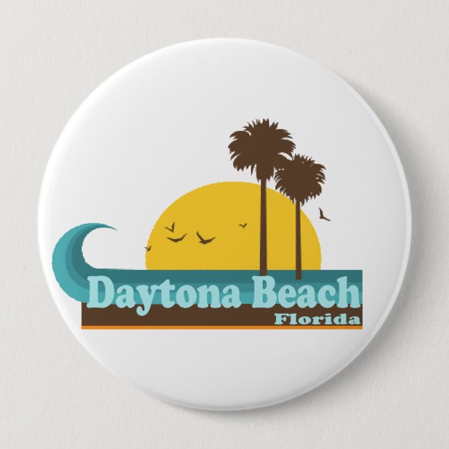 Bóton Redondo 10.16cm Daytona Beach. (Frente)
