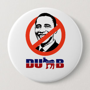 Bóton Redondo 10.16cm Democratas são burros