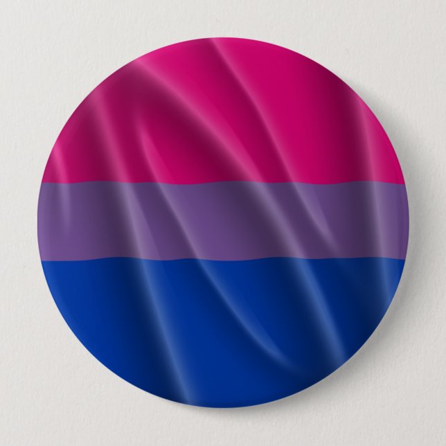 Bóton Redondo 10.16cm DESIGN DE WAVY DE ORDEM BISEXUAL - PRIDE.png 2014 (Frente)