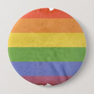BÓTON REDONDO 10.16CM DESIGN DO VINTAGE DO ORGULHO GAY