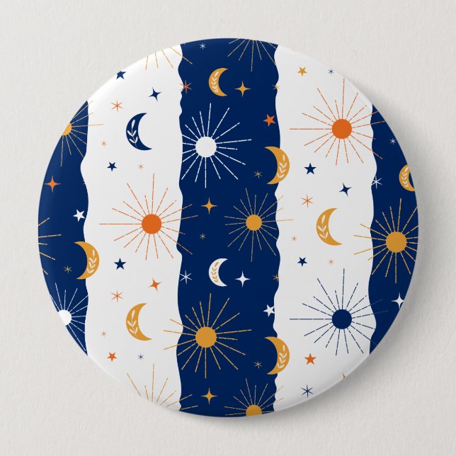 Bóton Redondo 10.16cm Dia e Noite (Frente)