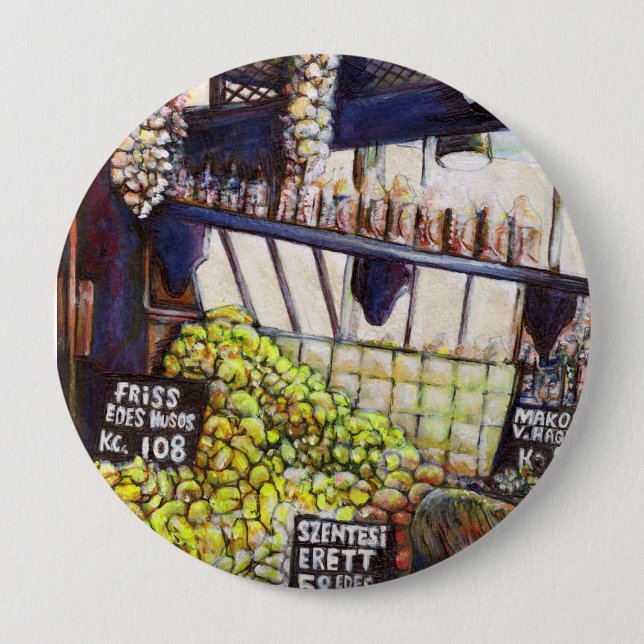 Bóton Redondo 10.16cm Dimensões da curiosidade (Frente)