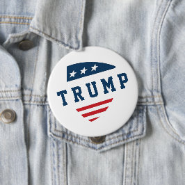 Bóton Redondo 10.16cm Donald Trump president make America great again