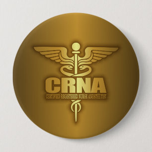 Bóton Redondo 10.16cm Dourado Caduceus (CRNA)