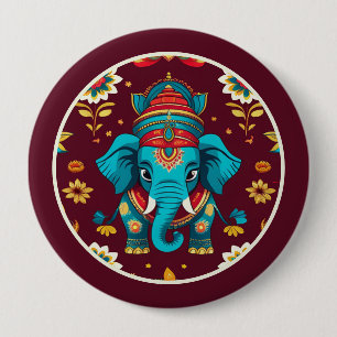 Bóton Redondo 10.16cm Ecos de Ganesha, Diwali