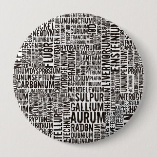 Bóton Redondo 10.16cm Elementos Químicos