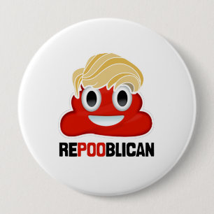 BÓTON REDONDO 10.16CM EMOJI REPUBLICANO - -