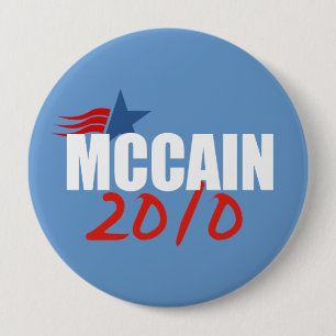 Bóton Redondo 10.16cm Engrenagem da eleição de JOHN MCCAIN