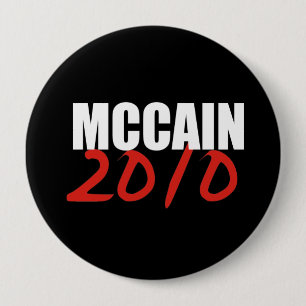 Bóton Redondo 10.16cm Engrenagem da eleição de JOHN MCCAIN