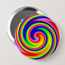Bóton Redondo 10.16cm Espiral Colorida de Chuva de Energia Brilhante Gir