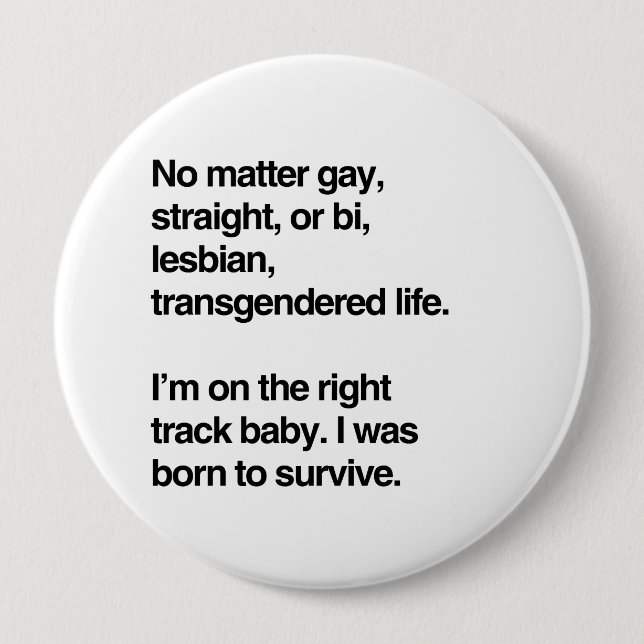 Bóton Redondo 10.16cm Estou no caminho certo, querida (Frente)