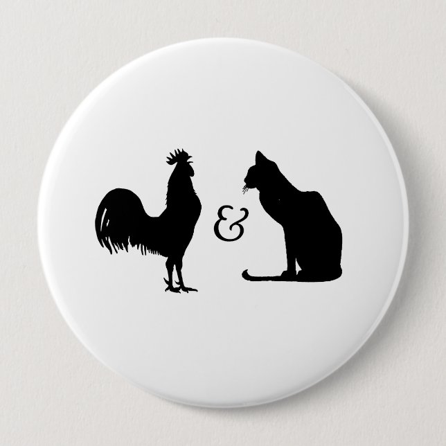 Bóton Redondo 10.16cm Eu amo ambos (Frente)