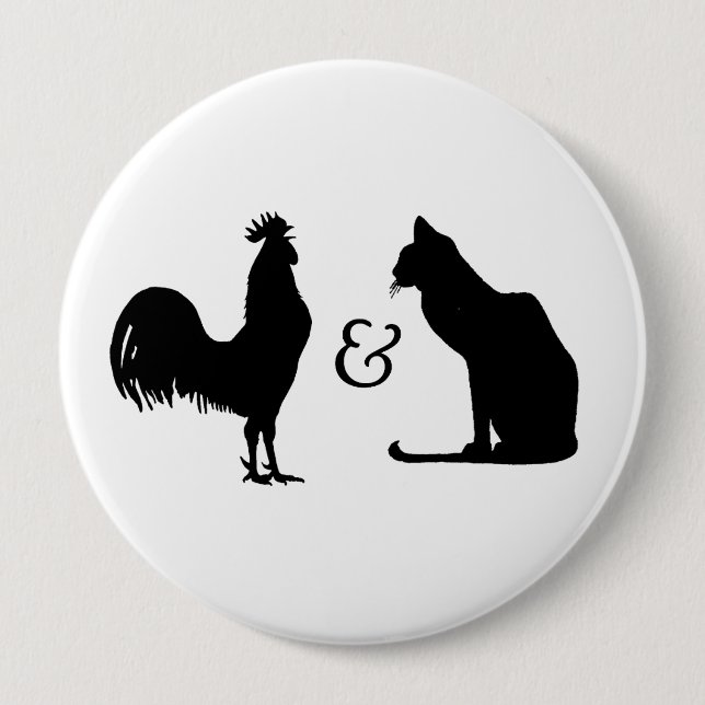 Bóton Redondo 10.16cm Eu amo ambos (Frente)