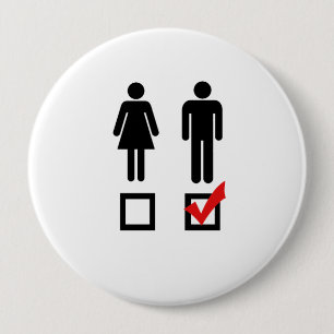 Bóton Redondo 10.16cm Eu gosto de meninos