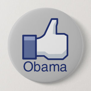 BÓTON REDONDO 10.16CM EU GOSTO DE OBAMA