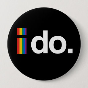 Bóton Redondo 10.16cm Eu quero CASADO