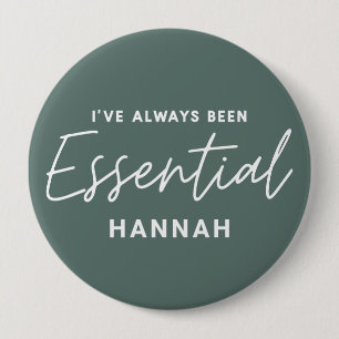 Bóton Redondo 10.16cm Eu sempre fui uma tipografia moderna essencial