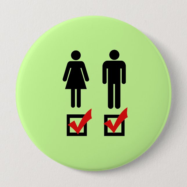 Bóton Redondo 10.16cm Eu sou bissexual (Frente)