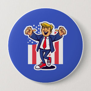 Bóton Redondo 10.16cm Faça o Trump
