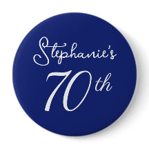 Festa de aniversário Marinho Elegante de 70 azul m