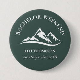 Bóton Redondo 10.16cm Fim de Semana de Solteiro na Montanha de Aventura 