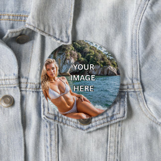 Bóton Redondo 10.16cm FIXE ISSO! 📌 Botões Personalizados – Adicione Ima