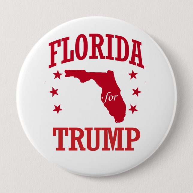 BÓTON REDONDO 10.16CM FLORIDA PARA DONALD TRUMP (Frente)