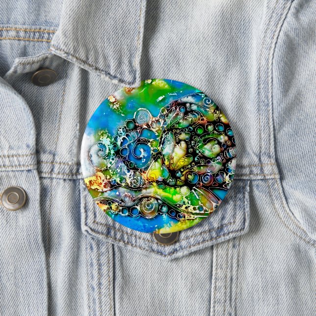 Bóton Redondo 10.16cm Formas De Vida - Artigo 7.º Neurográfico (In Situ)