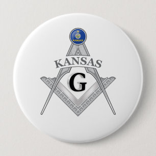 Bóton Redondo 10.16cm Freemasonry, Lançamento do Estado do Kansas