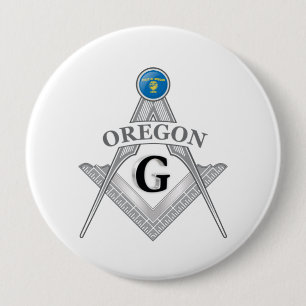 Bóton Redondo 10.16cm Freemasonry, Lar do Estado de Oregon