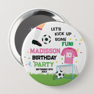 Bóton Redondo 10.16cm Futbol Soccer Birthday party