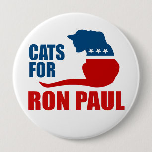 BÓTON REDONDO 10.16CM GATOS PARA RON PAUL