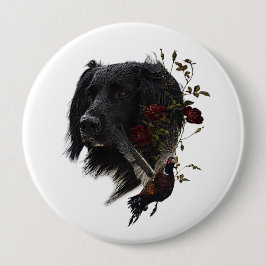 Bóton Redondo 10.16cm Grande Munsterlander com faisão