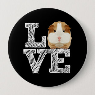 Bóton Redondo 10.16cm Guiné Pig Love Rodent Wheel
