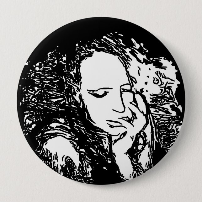 Bóton Redondo 10.16cm Habitação Má (Frente)