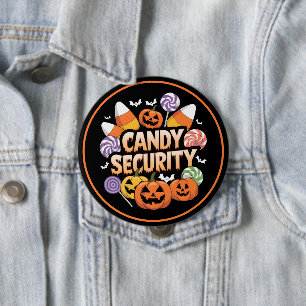 Bóton Redondo 10.16cm Halloween Candy Security