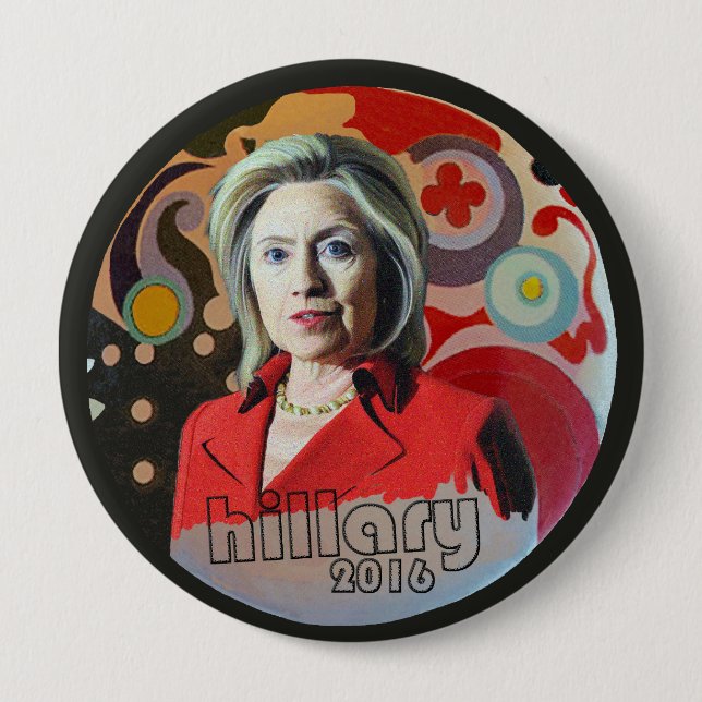 Bóton Redondo 10.16cm hillary 2016 (Frente)