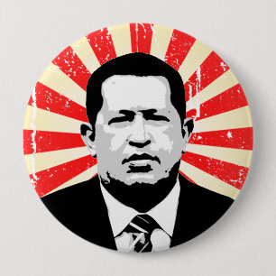 Bóton Redondo 10.16cm Hugo Chavez