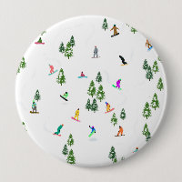Ilustração do Freeride Snowboarder Snowboard