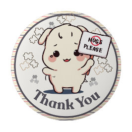 Bóton Redondo 10.16cm I'm autistic No Hugs please pin Button badge