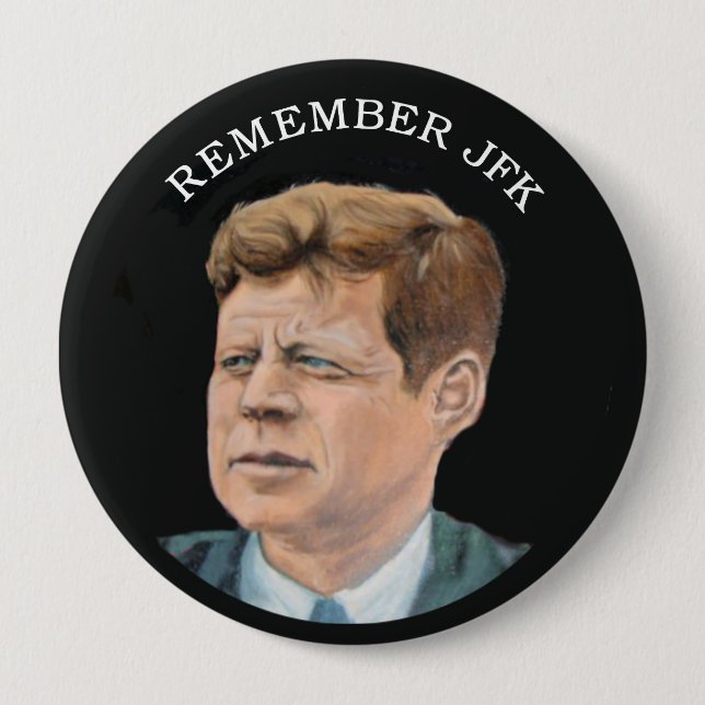Bóton Redondo 10.16cm John F. Kennedy 1917-1963 (Frente)