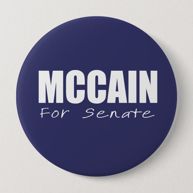 Bóton Redondo 10.16cm JOHN MCCAIN Elements Gear (Frente)