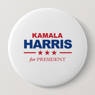 Bóton Redondo 10.16cm Kamala Harris para o presidente -