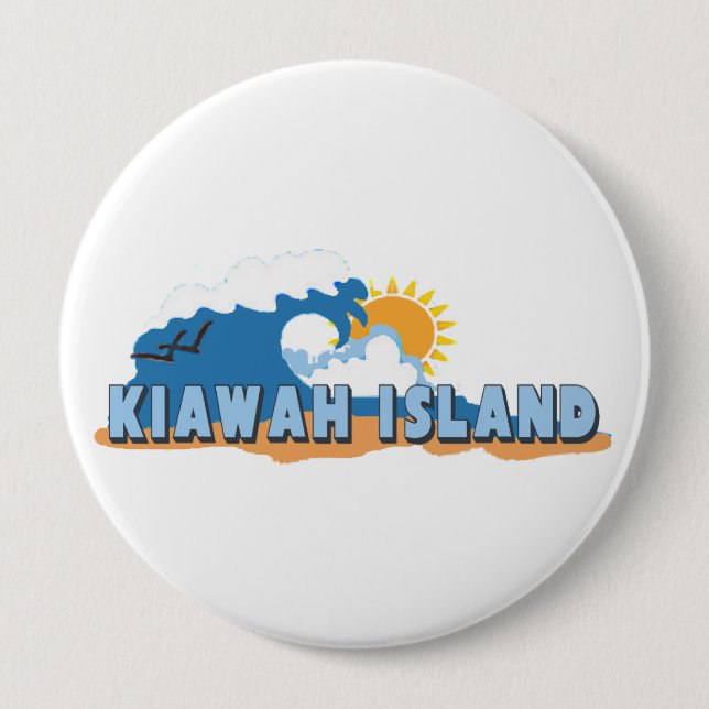 Bóton Redondo 10.16cm Kiawah Island. (Frente)