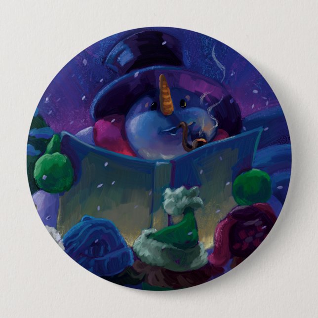 Bóton Redondo 10.16cm Leitura de Tempo Inteiro (Frente)