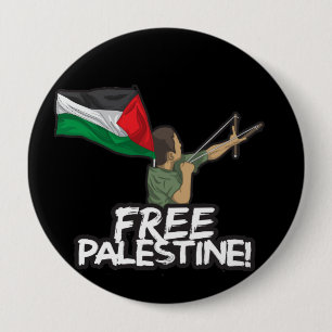 Bóton Redondo 10.16cm Liberdade palestina da Resistência Palestiniana